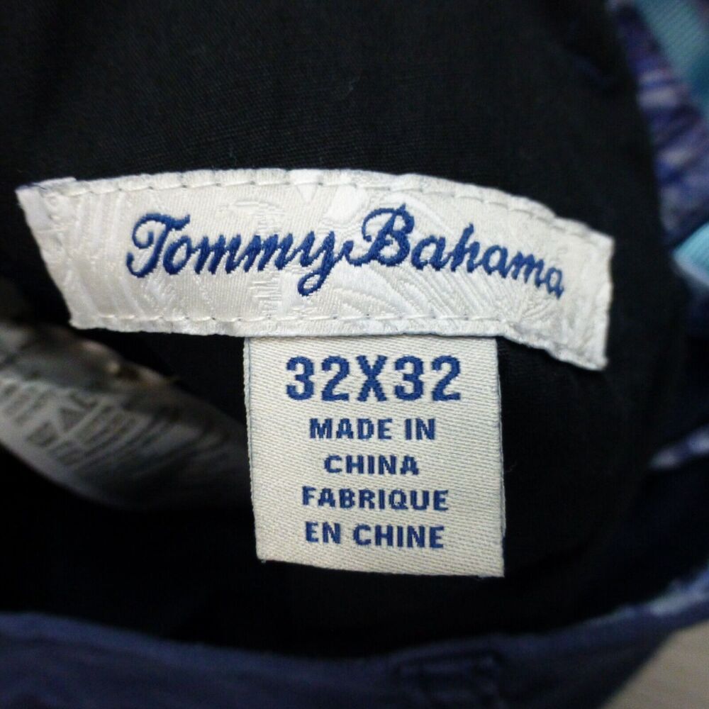 Tommy Bahama Pants Mens 32x32 Chino Straight Blue Cotton Lyocell Golf Preppy - Picture 10 of 12